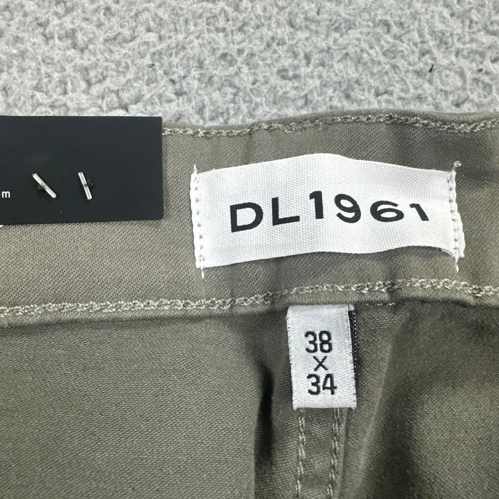 NWT DL 1961 Russell Slim Straight Pants Men 38x34 Palm Smart Denim XTwill